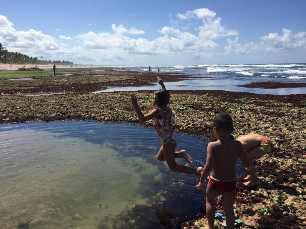 살바도르 Suspiro Da Bahia Pe Na Areia 빌라 외부 사진